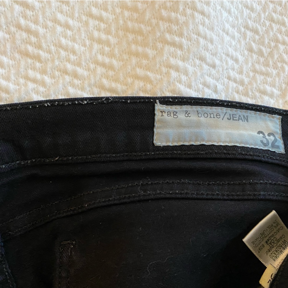 Rag & bone black jeans women size 32 skinny and stretchy